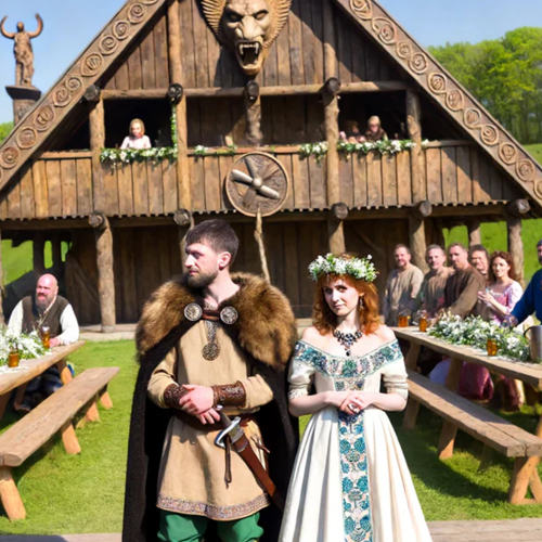 The Role of the Groom and Guests in Viking Wedding Attire