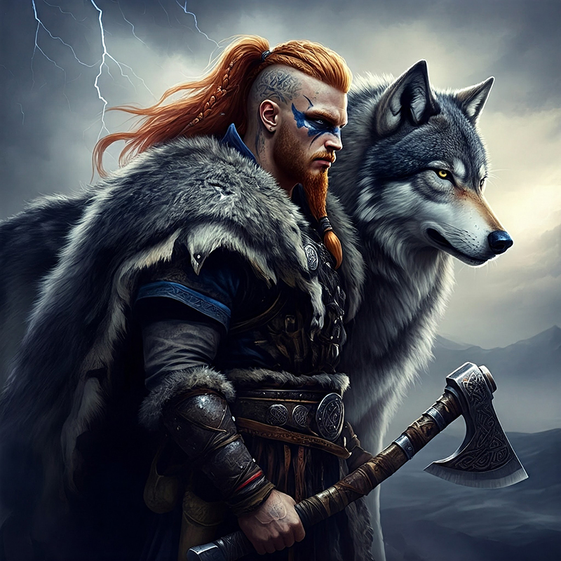 Viking vs Wolf: A Historical Encounter of Myth and Survival!