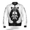 Viking Bomber Jacket Bear Berserker Claws And Yggdrasil