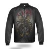 Viking Bomber Jacket Hati and Skoll Heathen