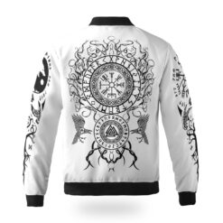 Viking Bomber Jacket Odin And Raven Yggdrasil