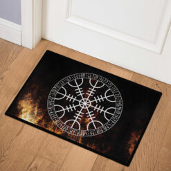 Viking Doormat Helm of Awe Symbol of Protection and Power