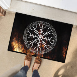Viking Doormat Helm of Awe Symbol of Protection and Power