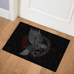 Viking Doormat Vintage Celtic Raven In Norse Mythology