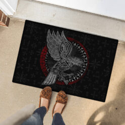 Viking Doormat Vintage Celtic Raven In Norse Mythology
