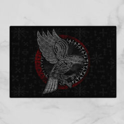 Viking Doormat Vintage Celtic Raven In Norse Mythology