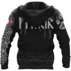 Viking Hoodie Fenrir Norse Wolf Rune