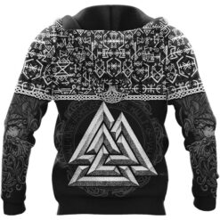 Viking Hoodie Runic Vegvisir And Rune Symbol