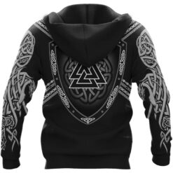 Viking Hoodie The Binding of Fenrir And Valknut Shield
