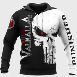 Viking Hoodie Until Valhalla Heathen Axe Flag