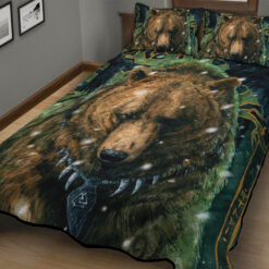 Viking Quilt Set Bear Raven Valknut