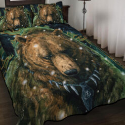 Viking Quilt Set Bear Raven Valknut