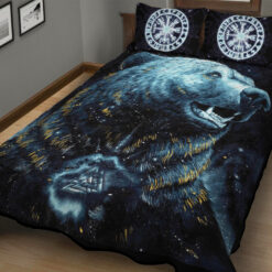 Viking Quilt Set Bears in Norse Mythology Valknut 1