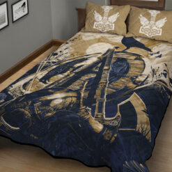 Viking Quilt Set Raven Axe Helmet