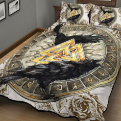 Viking Quilt Set Ravens - The Children of Odin