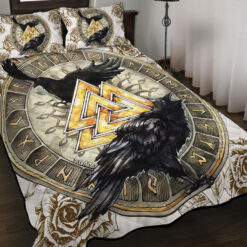 Viking Quilt Set Ravens - The Children of Odin