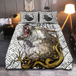 Viking Quilt Set Skoll - Hati And Fenrir