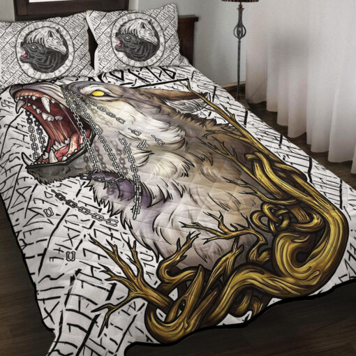 Viking Quilt Set Skoll - Hati And Fenrir