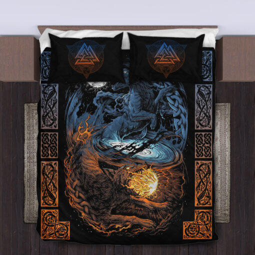 Viking Quilt Set Sons of Fenrir - Skol & Hati