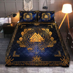 Viking Quilt Set Valknut Irminsul Rune
