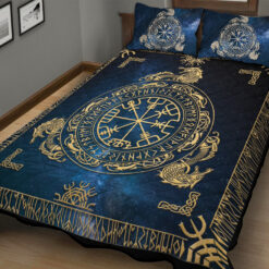 Viking Quilt Set Viking Compass Vegvisir Rune