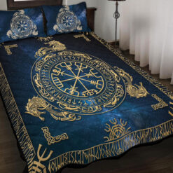 Viking Quilt Set Viking Compass Vegvisir Rune