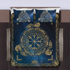 Viking Quilt Set Viking Compass Vegvisir Rune