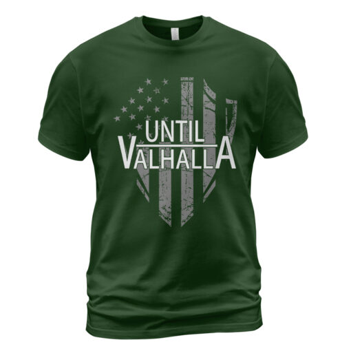 Viking T-shirt Flag Shield Until Valhalla
