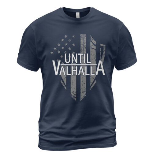 Viking T-shirt Flag Shield Until Valhalla