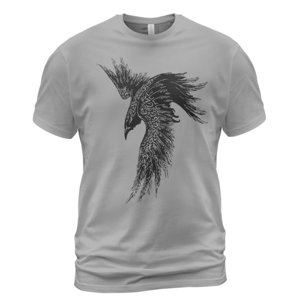 Viking T-shirt Raven Of Odin Norse Art