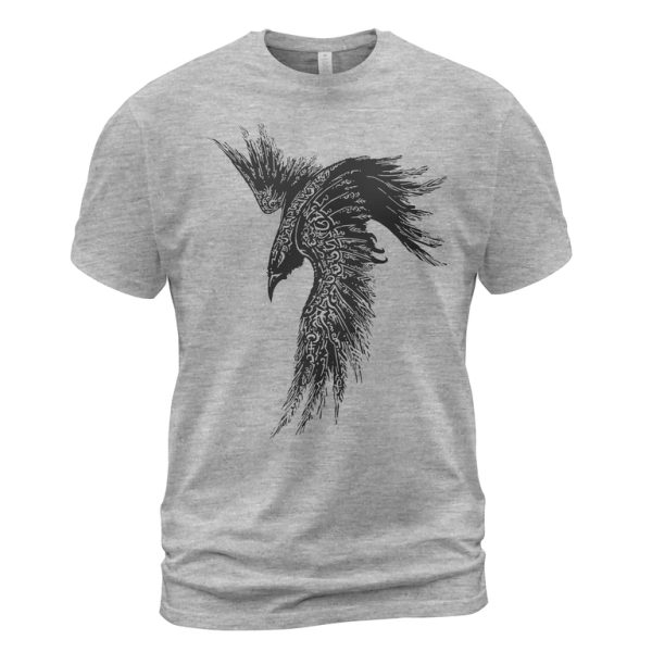 Viking T-shirt Raven Of Odin Norse Art