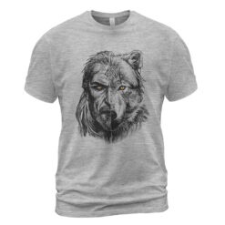 Viking T-shirt Wolf Warrior Valknut