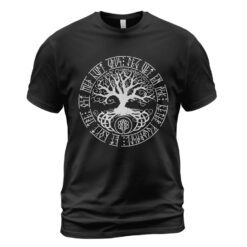 Viking T-shirt Yggdrasil Tree Of Life Rune