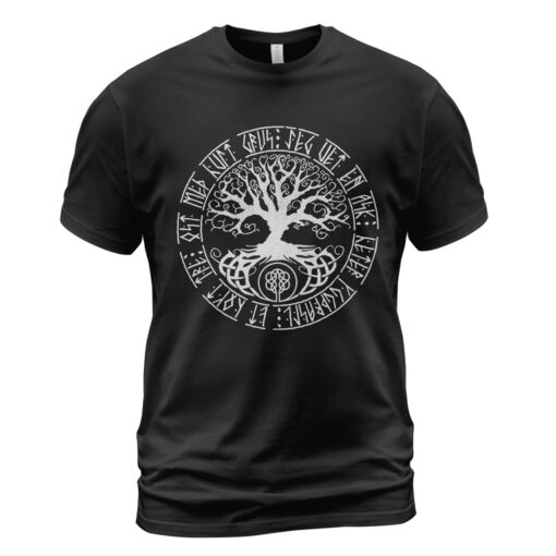 Viking T-shirt Yggdrasil Tree Of Life Rune