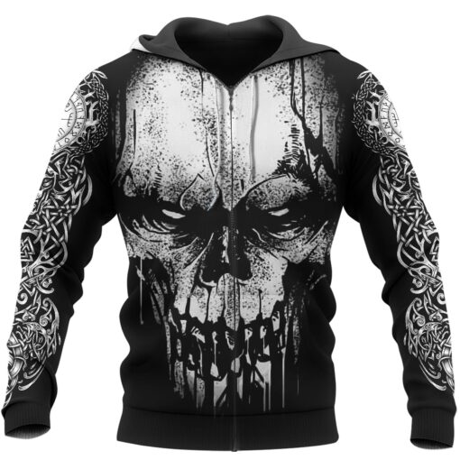 Viking Hoodie Berserker Skull