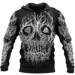 Viking Hoodie Skull Yggdrasil Tree Of Life