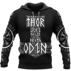 Viking Hoodie Thor Odin Valhalla