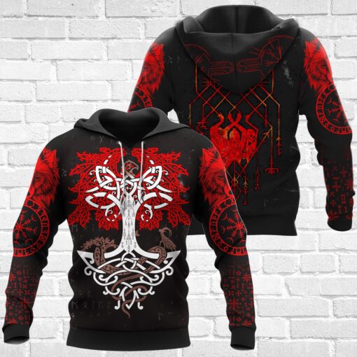 Viking Hoodie Yggdrasil The Norse Tree Of Life