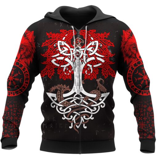 Viking Hoodie Yggdrasil The Norse Tree Of Life