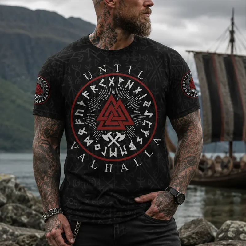 Until Valhalla Shirt Valknut Rune Warrior Legacy