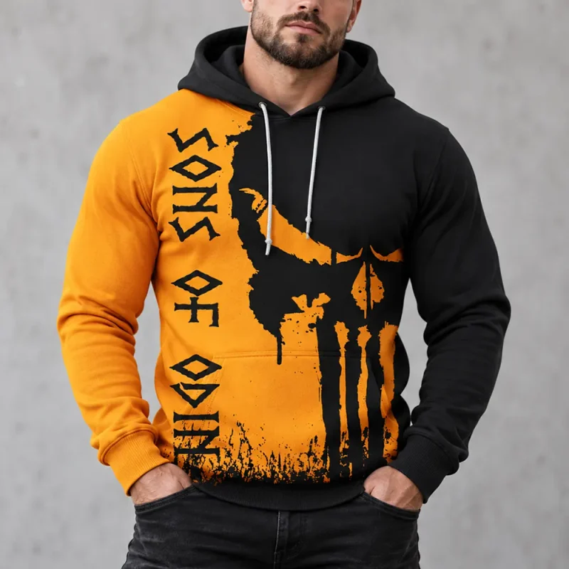 Symbols of the God Odin: 8 Sacred Icons of Wisdom and War Sons Of Odin Skull Viking Hoodie myvikinggear