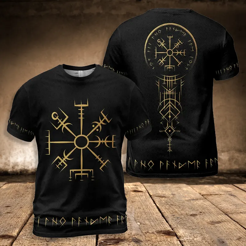 Vegvisir Viking T Shirt symbolizes guidance and protection helping you never lose your way