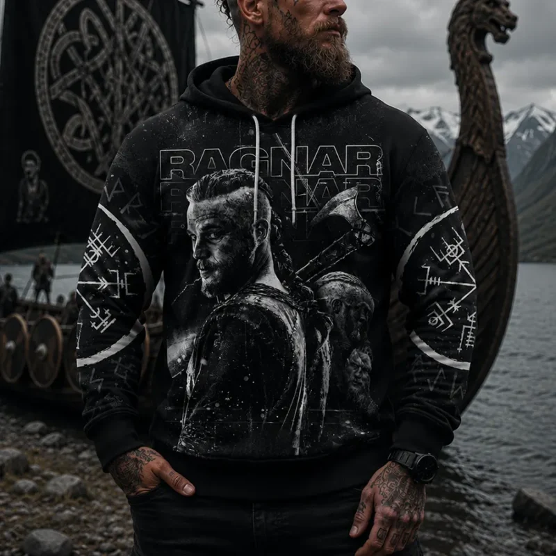 Viking Names for Men: 20 Legendary Names That Echo Norse Power Viking Hoodies King Ragnar Valhalla Awaits Legendary Art