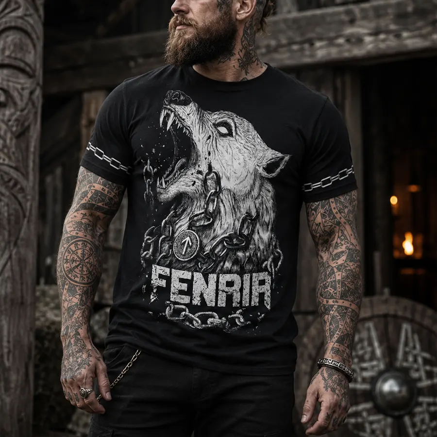 norse t shirts fenrir clothing norse legend