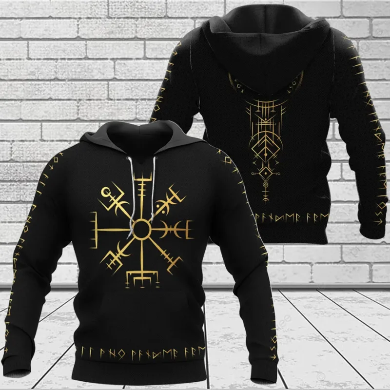 Viking Hoodie – Vegvisir Viking Compass Guiding Spirit