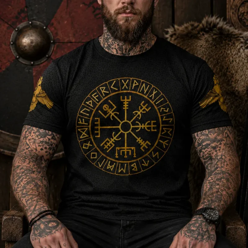 Viking T Shirts Viking Compass Rune Celtic Tree of Life c