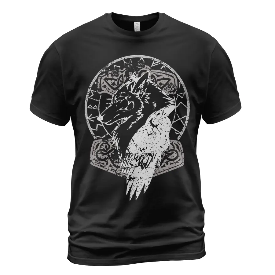 Viking T Shirts β Norse Raven & Viking Wolf Art Mythic Symbol Viking T Shirts β Norse Raven & Viking Wolf Art Mythic Symbol