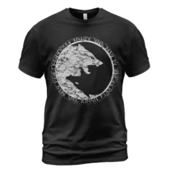 Viking T Shirts – Yin Yang Wolf Viking Art Symbolic Balance