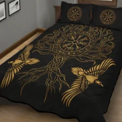 Viking Quilt Bedding Set Celtic Tree Of Life Sacred Meaning Design