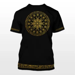 Viking Shirt Viking Celtic Raven Helm Of Awe Ultimate Powerful Legendary Meaning